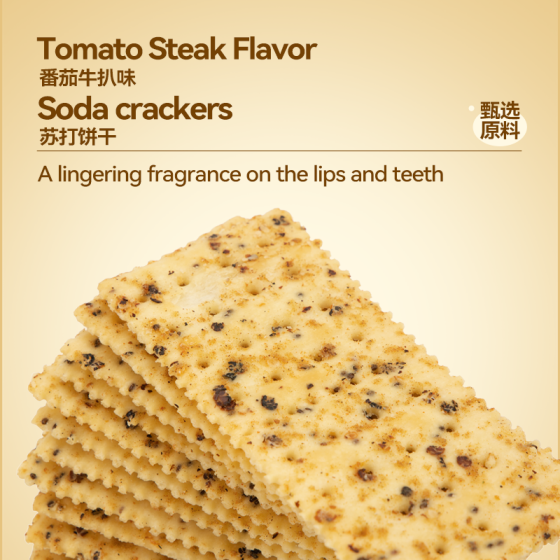 Yuzhiwei - Bologna Tomato Steak Flavored Soda Crackers 638g