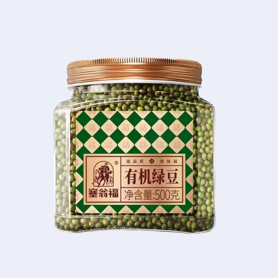 Saiwengfu Organic Mung Beans 500g/can