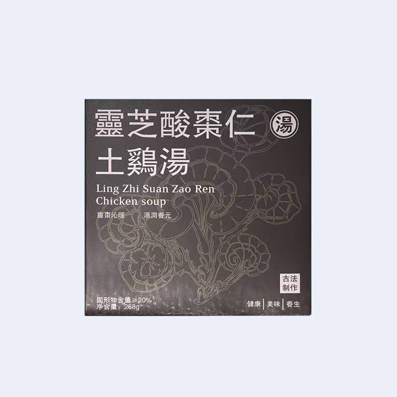 Baishanyuan Lingzhi and Jujube Seed Chicken Soup 258g/box